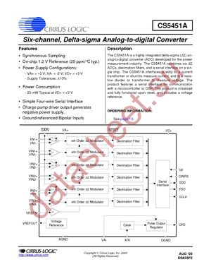 CS5451A-ISZ datasheet  